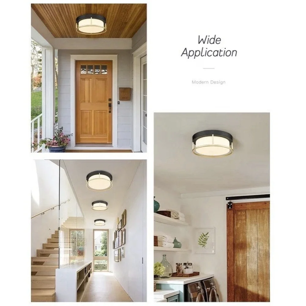 Caldion LED Modern Ceiling Light Fixture 12inch 24W 1100lumens Flush Mount Ceili